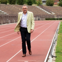 Foto Nicoloro G. 27/06/2013 Milano Presentazione dei Campionati Italiani Assoluti di Atletica che si terranno all' Arena Civica di Milano il 26-27-28 Luglio 2013. nella foto Marcello Fiasconaro 