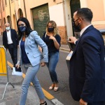 Foto Nicoloro G.   15/09/2020   Ravenna   Con l\' intervento della ministra dell\' Istruzione si e\' svolta la presentazione dei progetti scolastici dedicati a Dante, in occasione del 700° anno dalla morte del Sommo Poeta. nella foto la ministra dell\' Istruzione Lucia Azzolina.