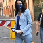 Foto Nicoloro G.   15/09/2020   Ravenna   Con l\' intervento della ministra dell\' Istruzione si e\' svolta la presentazione dei progetti scolastici dedicati a Dante, in occasione del 700° anno dalla morte del Sommo Poeta. nella foto la ministra dell\' Istruzione Lucia Azzolina.