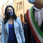 Foto Nicoloro G.   15/09/2020   Ravenna   Con l\' intervento della ministra dell\' Istruzione si e\' svolta la presentazione dei progetti scolastici dedicati a Dante, in occasione del 700° anno dalla morte del Sommo Poeta. nella foto la ministra dell\' Istruzione Lucia Azzolina.
