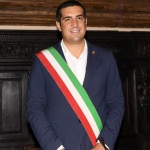 15/09/2020   Ravenna   Con l\' intervento della ministra dell\' Istruzione si e\' svolta la presentazione dei progetti scolastici dedicati a Dante, in occasione del 700° anno dalla morte del Sommo Poeta. nella foto il sindaco di Ravenna Michele de Pascale.