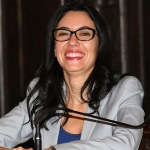 Foto Nicoloro G.   15/09/2020   Ravenna   Con l' intervento della ministra dell' Istruzione si e' svolta la presentazione dei progetti scolastici dedicati a Dante, in occasione del 700° anno dalla morte del Sommo Poeta. nella foto la ministra dell' Istruzione Lucia Azzolina.