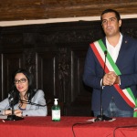 Foto Nicoloro G.   15/09/2020   Ravenna   Con l' intervento della ministra dell' Istruzione si e' svolta la presentazione dei progetti scolastici dedicati a Dante, in occasione del 700° anno dalla morte del Sommo Poeta. nella foto la ministra Lucia Azzolina e il sindaco di Ravenna Michele de Pascale.