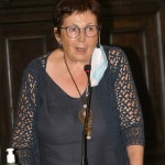 Foto Nicoloro G.   15/09/2020   Ravenna   Con l' intervento della ministra dell' Istruzione si e' svolta la presentazione dei progetti scolastici dedicati a Dante, in occasione del 700° anno dalla morte del Sommo Poeta. nella foto l' assessore Elsa Signorino.