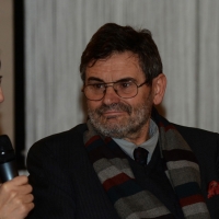 Foto Nicoloro G.  16/12/2014   Milano   Presentazione, al Museo Nazionale Scienza e Tecnologia Leonardo da Vinci, della mostra " Il Bel Paese. L' Italia dal Risorgimento alla Grande Guerra, dai Macchiaioli ai Futuristi " che si terrà a Ravenna nel Museo d' Arte dal 22 febbraio al 14 giugno 2015. nella foto Claudio Spadoni, curatore della mostra, durante l' intervento di Laura Ronzon, direttrice del Patrimonio Storico del MNST.