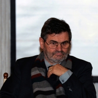 Foto Nicoloro G.  16/12/2014   Milano   Presentazione, al Museo Nazionale Scienza e Tecnologia Leonardo da Vinci, della mostra " Il Bel Paese. L' Italia dal Risorgimento alla Grande Guerra, dai Macchiaioli ai Futuristi " che si terrà a Ravenna nel Museo d' Arte dal 22 febbraio al 14 giugno 2015. nella foto Claudio Spadoni, curatore della mostra.