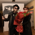 Foto Nicoloro G.   04/11/2022   Bologna   Presentazione del film di Elisabetta Sgarbi ' Nino Migliori. Viaggio intorno alla mia stanza '. nella foto il musicista Mirco Mariani ed Elisabetta Sgarbi.