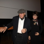 Foto Nicoloro G.   04/11/2022   Bologna   Presentazione del film di Elisabetta Sgarbi ' Nino Migliori. Viaggio intorno alla mia stanza '. nella foto Elisabetta Sgarbi e il fotografo Nino Migliori.
