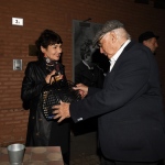 Foto Nicoloro G.   04/11/2022   Bologna   Presentazione del film di Elisabetta Sgarbi ' Nino Migliori. Viaggio intorno alla mia stanza '. nella foto Elisabetta Sgarbi e il fotografo Nino Migliori.
