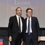 Foto Nicoloro G.   21/11/2022   Milano   Presentazione del libro ' La citta' universale ' del sindaco di Firenze Dario Nardella. nella foto il sindaco di Milano Giuseppe Sala, a sinistra, e il sindaco di Firenze Dario Nardella.