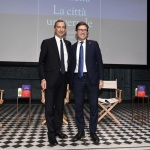 Foto Nicoloro G.   21/11/2022   Milano   Presentazione del libro ' La citta' universale ' del sindaco di Firenze Dario Nardella. nella foto il sindaco di Milano Giuseppe Sala, a sinistra, e il sindaco di Firenze Dario Nardella.