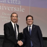 Foto Nicoloro G.   21/11/2022   Milano   Presentazione del libro ' La citta' universale ' del sindaco di Firenze Dario Nardella. nella foto il sindaco di Milano Giuseppe Sala, a sinistra, e il sindaco di Firenze Dario Nardella.