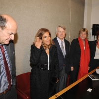 Foto Nicoloro G. 18/01/2011 Milano Presentato alla Casa della Cultura del libro ” Il futuro e’ di tutti ma e’ uno solo ” di Valeria Fedeli, presidente della Federazione Tessile. nella foto Pierluigi Bersani – Emma Marcegaglia – Ferruccio De Bortoli – Susanna Camusso – Valeria Fedeli