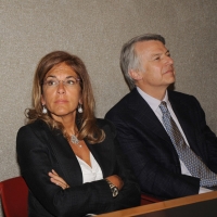 Foto Nicoloro G. 18/01/2011 Milano Presentato alla Casa della Cultura del libro ” Il futuro e’ di tutti ma e’ uno solo ” di Valeria Fedeli, presidente della Federazione Tessile. nella foto Emma Marcegaglia – Ferruccio De Bortoli