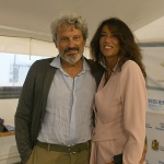Foto Nicoloro G.   08/07/2025   Ravenna   Presentazione del libro ' La vita due volte '. nella foto gli autori la giornalista Tiziana Panella e il politologo Vittorio E. Parsi.