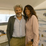 Foto Nicoloro G.   08/07/2025   Ravenna   Presentazione del libro ' La vita due volte '. nella foto gli autori la giornalista Tiziana Panella e il politologo Vittorio E. Parsi.