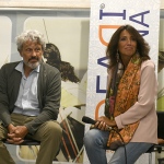 Foto Nicoloro G.   08/07/2025   Ravenna   Presentazione del libro \' La vita due volte \'. nella foto gli autori la giornalista Tiziana Panella e il politologo Vittorio E. Parsi.