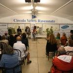 Foto Nicoloro G.   08/07/2025   Ravenna   Presentazione del libro \' La vita due volte \'. nella foto una veduta della sala della presentazione.