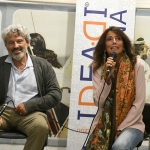 Foto Nicoloro G.   08/07/2025   Ravenna   Presentazione del libro \' La vita due volte \'. nella foto gli autori la giornalista Tiziana Panella e il politologo Vittorio E. Parsi.