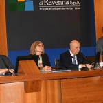 12/02/2020   Ravenna   Presentazione del libro ' L' Italia del Pere-Lachaise ' Sottotitolo ' Italiani di Francia e Francesi d' Italia. Storie straordinarie di vite immortali'. Un progetto che intende valorizzare la memoria di piuì di 50 personaggi illustri italiani o francesi di origine italiana la cui sepoltura e' presso il cimitero di Pere-Lachaise, il piu' grande di Parigi e tra i piu' celebri al mondo. Il progetto e' promosso dal Comites, Comitato degli Italiani eletti all' Estero, dal Consolato Generale d' Italia a Parigi e dal Ministero degli Esteri. nella foto da sinistra Eugenio Fusignani, Emilia Gatto, Antonio Patuelli e Giannantonio Mingozzi.