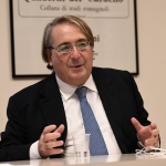 Foto Nicoloro G.   11/12/2021   Ravenna   Presentazione del libro ' Mario Draghi. Il ritorno del Cavaliere bianco '. nella foto l' autore Roberto Napoletano, direttore del ' Quotidiano del Sud '.
