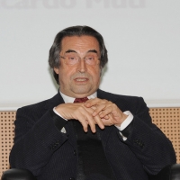 Foto Nicoloro G. 17/01/2011 Milano Presentazione del libro \" Prima la musica, poi le parole \", autobiografia del maestro Riccardo Muti. nella foto Riccardo Muti