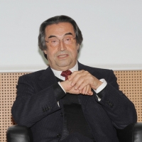 Foto Nicoloro G. 17/01/2011 Milano Presentazione del libro \" Prima la musica, poi le parole \", autobiografia del maestro Riccardo Muti. nella foto Riccardo Muti