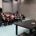 Foto Nicoloro G.   10/01/2020   Ravenna    Presentazione del movimento dei \' sardoni \' nato qui\' a Ravenna con lo scopo di coinvolgere e portare in piazza gli ultrasettantenni ancora decisi a mantenere un impegno politico e portare l\' attenzione su temi quali il welfare o le politiche per anziani e disabili. nella foto il filosofo Stefano Bonaga parla ai presenti in sala.