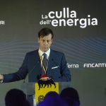 Foto Nicoloro G.   28/10/2019  Ravenna   Presentazione del progetto Iswec (Inertial Sea Energy Converter), organizzato da Eni per produrre energia dal moto ondoso, alla presenza del presidente del Consiglio. In occasione dell’evento sarà anche firmato un importante accordo con Fincantieri, Terna e CDP. nella foto l' a.d. di CDP Fabrizio Palermo.