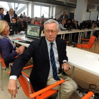 Foto Nicoloro G . 06/10/2012 Riccione ( Rimini ) Presentazione del nuovo movimento ” 3L Avanti Insieme ” da parte dell’ ex ministro del Tesoro Giulio Tremonti. nella foto Giulio Tremonti