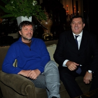 Foto Nicoloro G.   17/11/2014   Milano   Presentazione della stagione lirica 2014-2015 del teatro La Fenice. nella foto il regista Emir Kusturica, a sinistra, e il presidente della repubblica Serba di Bosnia ed Erzegovina Milorad Dodik.