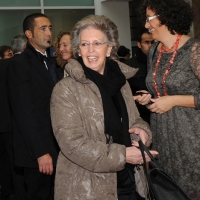 Foto Nicoloro G. 17/11/2012 Milano Nell’ ambito dell’ evento BookCity anche il presidente del Consiglio ha partecipato presentando in Università Bocconi due libri. Durante lo svolgimento della presentazione un centinaio di giovani dei centri sociali hanno manifestato contro l’ austerity ingaggiando tafferugli con le forze dell’ ordine che hanno blindato l’ Ateneo. nella foto Elsa Monti