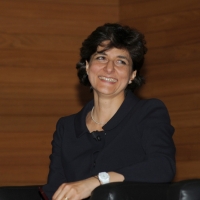 Foto Nicoloro G. 17/11/2012 Milano Nell’ ambito dell’ evento BookCity anche il presidente del Consiglio ha partecipato presentando in Università Bocconi due libri. Durante lo svolgimento della presentazione un centinaio di giovani dei centri sociali hanno manifestato contro l’ austerity ingaggiando tafferugli con le forze dell’ ordine che hanno blindato l’ Ateneo. nella foto Sylvie Goulard