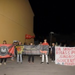 Foto Nicoloro G.   11/10/2022   Ravenna   Presentazione pubblica del progetto del rigassificatore al largo di Ravenna. nella foto manifestanti contrari al rigassificatore.