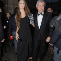 Foto Nicoloro G. Milano 07/12/2010 Tradizionale inaugurazione della stagione lirica al teatro alla Scala con l' opera " La Valchiria ". nella foto Paolo Romani con la figlia Lucrezia