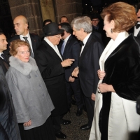 Foto Nicoloro G. Milano 07/12/2010 Tradizionale inaugurazione della stagione lirica al teatro alla Scala con l' opera " La Valchiria ". nella foto Giorgio Napolitano con la moglie Clio – Stephane Lissner – Letizia Moratti