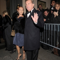 Foto Nicoloro G. 07/12/2011 Milano Apertura della stagione 2011-2012 del teatro alla Scala con il " Don Giovanni " di Mozart. nella foto Flavio Conti e signora