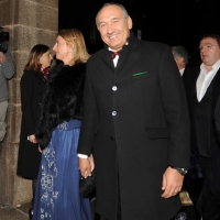 Foto Nicoloro G. 07/12/2011 Milano Apertura della stagione 2011-2012 del teatro alla Scala con il " Don Giovanni " di Mozart. nella foto Davide Boni e signora
