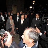 Foto Nicoloro G. 07/12/2011 Milano Apertura della stagione 2011-2012 del teatro alla Scala con il " Don Giovanni " di Mozart. nella foto Giorgio Napolitano e la moglie Clio