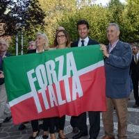 Foto Nicoloro G. 21/09/2013 Milano Prima assemblea della nuova Forza Italia con l' intervento del vice premier Angelino Alfano. nella foto Mariastella Gelmini e alcuni sostenitori 
