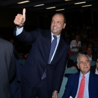 Foto Nicoloro G. 21/09/2013 Milano Prima assemblea della nuova Forza Italia con l' intervento del vice premier Angelino Alfano. nella foto Angelino Alfano – Roberto Formigoni