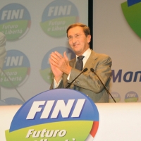 Foto Nicoloro G.  06/11/2010 Bastia Umbra  (Perugia)  Prima Convention di Futuro e Liberta’ – Manifesto per l’ Italia. nella foto Gianfranco Fini