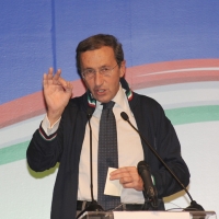 Foto Nicoloro G.  06/11/2010 Bastia Umbra  (Perugia)  Prima Convention di Futuro e Liberta’ – Manifesto per l’ Italia. nella foto Gianfranco Fini