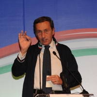 Foto Nicoloro G.  06/11/2010 Bastia Umbra  (Perugia)  Prima Convention di Futuro e Liberta’ – Manifesto per l’ Italia. nella foto Gianfranco Fini