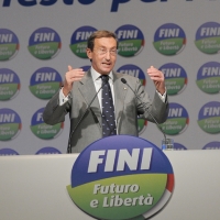 Foto Nicoloro G.  06/11/2010 Bastia Umbra  (Perugia)  Prima Convention di Futuro e Liberta’ – Manifesto per l’ Italia. nella foto Foto Nicoloro G.  06/11/2010 Bastia Umbra  (Perugia)  Prima Convention di Futuro e Liberta’ – Manifesto per l’ Italia. nella foto Gianfranco Fini