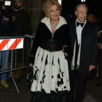 Foto Nicoloro G.  07/12/2015   Milano   Tradizionale inaugurazione della stagione 2015-2016 del Teatro alla Scala con l' opera ' Giovanna D' Arco ' di Giuseppe Verdi. nella foto la contessa Marinella di Capua e lo stilista Renato Balestra.