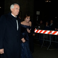Foto Nicoloro G.  07/12/2015   Milano   Tradizionale inaugurazione della stagione 2015-2016 del Teatro alla Scala con l' opera ' Giovanna D' Arco ' di Giuseppe Verdi. nella foto il sindaco Giuliano Pisapia con la moglie Cinzia Sasso.