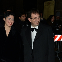 Foto Nicoloro G.  07/12/2015   Milano   Tradizionale inaugurazione della stagione 2015-2016 del Teatro alla Scala con l' opera ' Giovanna D' Arco ' di Giuseppe Verdi. nella foto l' assessore Filippo Del Corno con moglie.