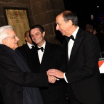 Foto Nicoloro G.   07/12/2019   Milano    Serata inaugurale della stagione 2019-2020 del Teatro alla Scala. nella foto il sindaco di Milano Beppe Sala riceve il presidente Sergio Mattarella al suo arrivo al Teatro, in presenza del governatore della Lombardia Attilio Fontana.