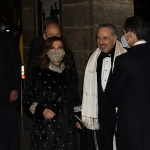 Foto Nicoloro G.   Milano    Tradizionale apertura della stagione lirica alla Scala con l' opera ' Macbeth ' di G. Verdi. nella foto la presidente del Senato Maria Elisabetta Alberti Casellati con il marito Giambattista Casellati.